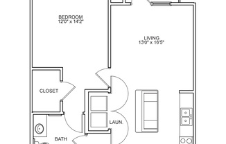 1 bed, 1 bath, 829 sqft, $1,433