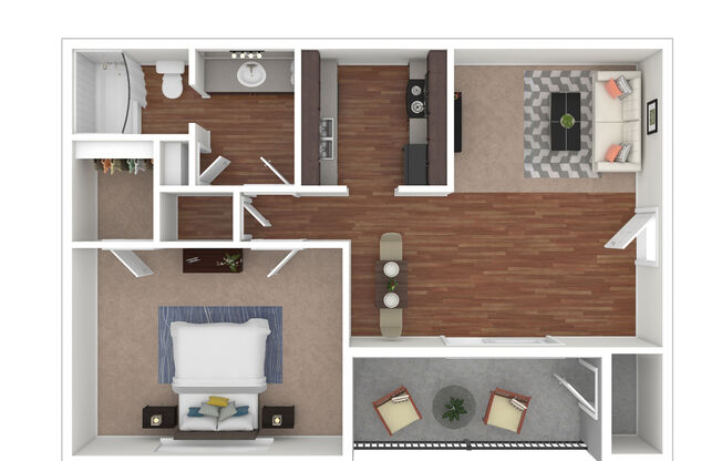 1 bed, 1 bath, 790 sqft, $980
