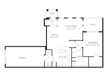 1 bed, 1 bath, 754 sqft, $1,630