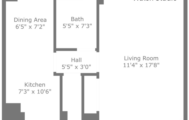 Studio, 1 bath, 420 sqft, $756, Unit 806