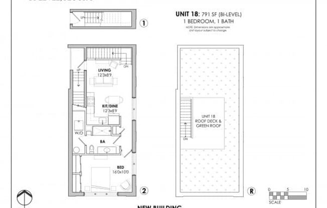 1 bed, 1 bath, 791 sqft, $1,700, Unit Unit 18