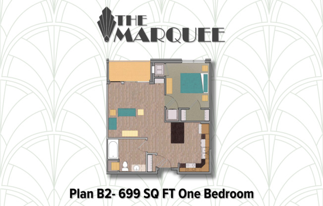 1 bed, 1 bath, 699 sqft, $1,625, Unit #317