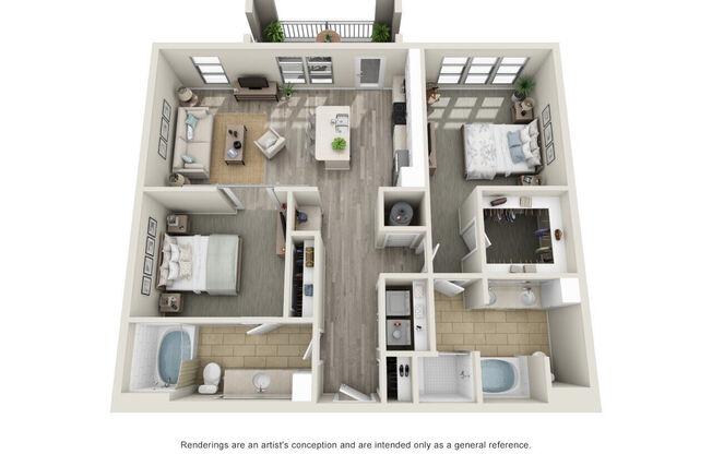 2 beds, 2 baths, 1,209 sqft, $2,257