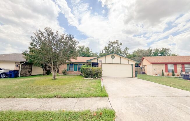 Beautiful 3 bedroom, 2 bath, 2 car garage home with garage door opener, fireplace, privacy fenced yard and covered patio.