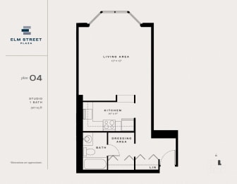 Studio, 1 bath, 507 sqft, $2,095