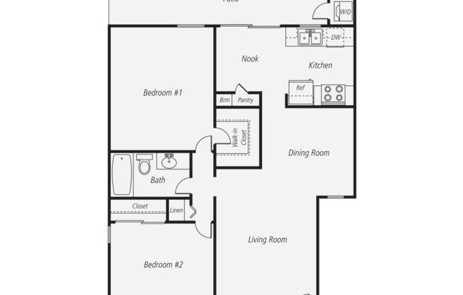 2 beds, 1 bath, 966 sqft, $2,775