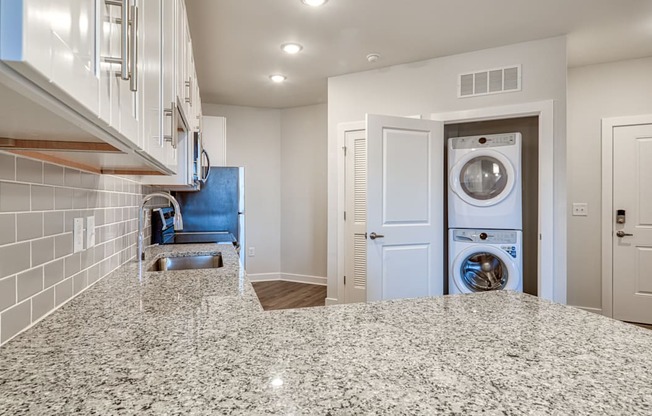 Kitchen and living at The Bella at Westchester, Midlothian, VA, 23113