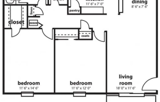 2 beds, 1.5 baths, 976 sqft, $1,250, Unit 2006-04