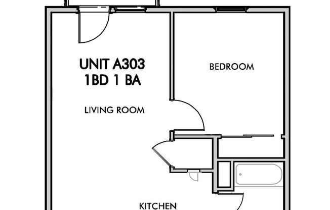 1 bed, 1 bath, 531 sqft, $1,499, Unit 2303