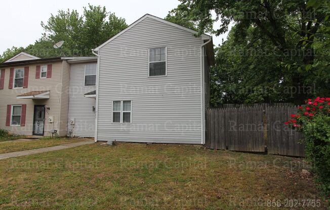 3 Bedroom 1 Bath corner townhouse in Sicklerville NJ - Brittany Wood Section