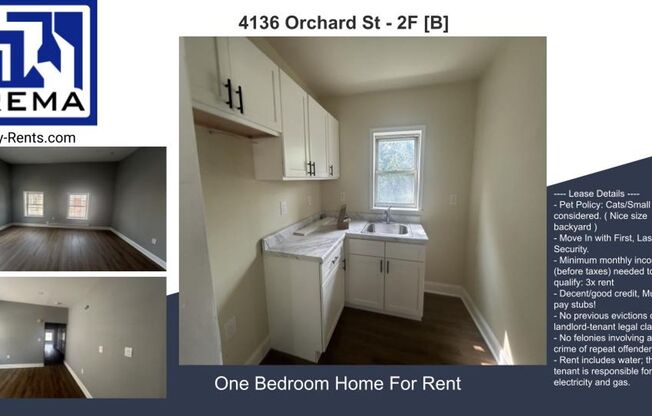 4134 Orchard St, Spacious Renovated Apartment!