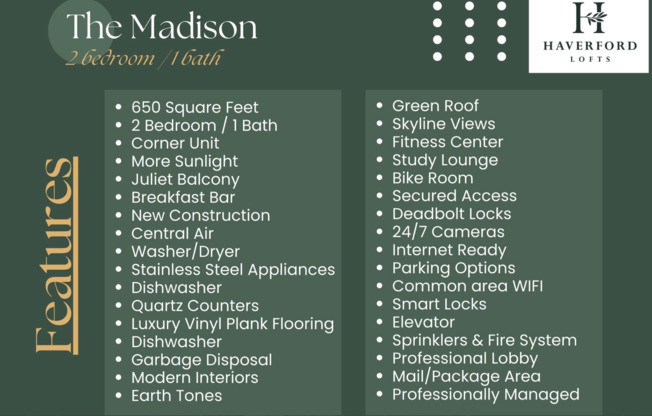 2 beds, 1 bath, 650 sqft, $1,742, Unit 4G