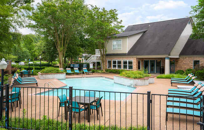 Second Outdoor Pool with Lounge Chairs