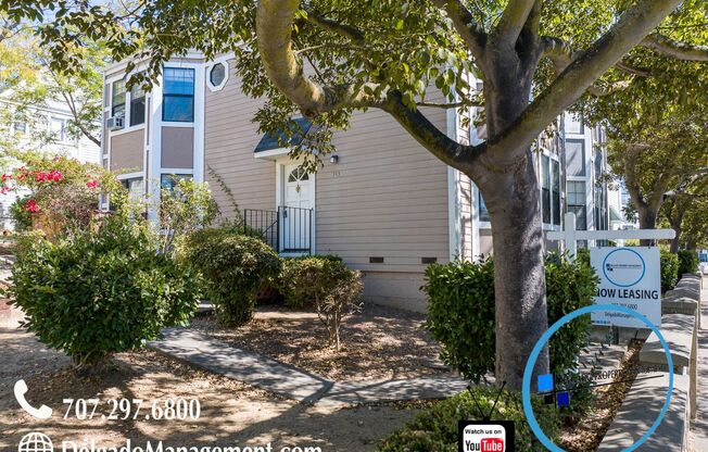 Benicia! Large two bedroom, two and half baths townhouse available now!