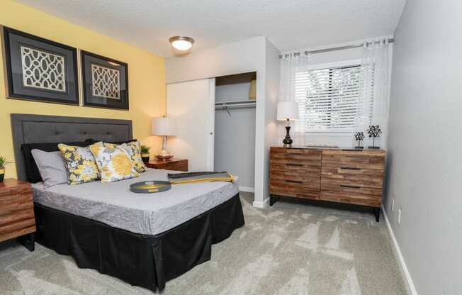 Bedroom With Closet at Union Heights Apartments, Colorado Springs, Colorado