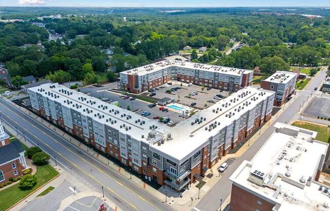 Overhead view of Park View Greer Apartments in Greer, SC
