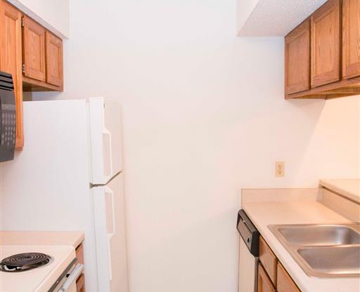 kitchen and appliances at Capitol View Apartments in Lincoln Nebraska