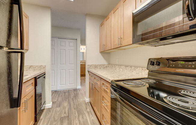 Fully Furnished Kitchen at Park Edmonds Apartment Homes, Edmonds, 98026