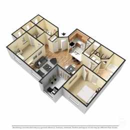 2 beds, 2 baths, 1,022 sqft, $1,620