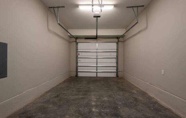 A Single Car Garage at The Aster Apartments, North Carolina