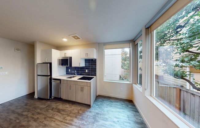 741 Harvard Modern studios with w/d in unit!