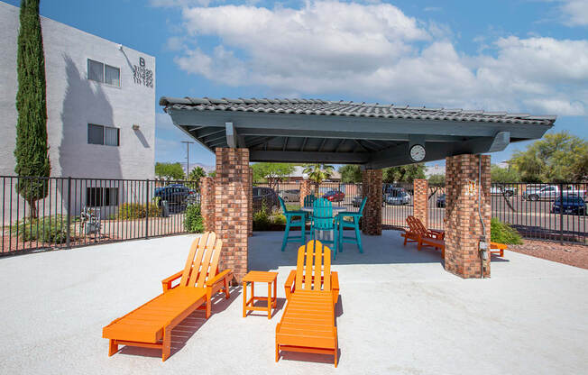 Pool Lounge Seating at The Link at 4th Ave Apartments