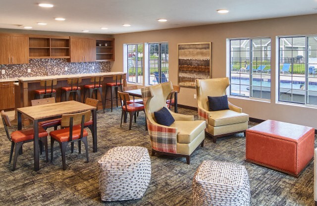 Mequon Trail Townhomes - Clubhouse Seating Area & Kitchen