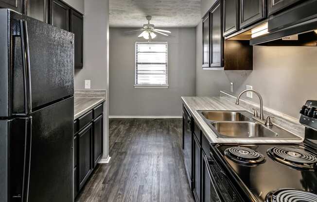 Fulling furnished kitchen at Terrace Garden Townhomes
