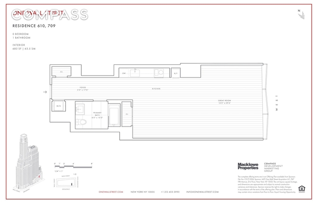1 bed, 1 bath, 700 sqft, $5,995, Unit 709