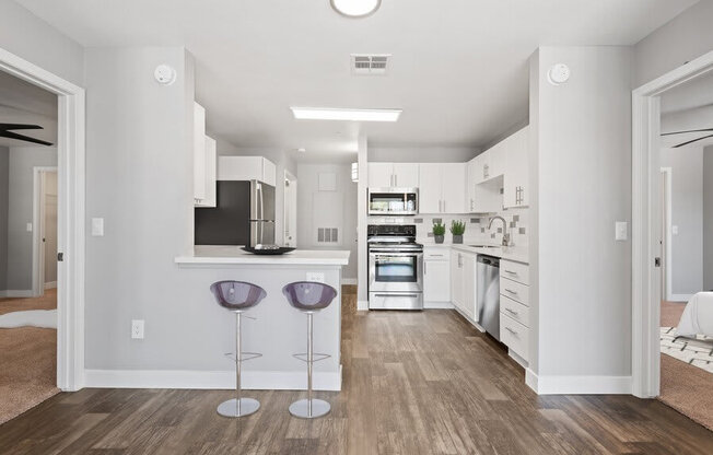 Model dining and kitchen at Harmony at Surprise, Surprise