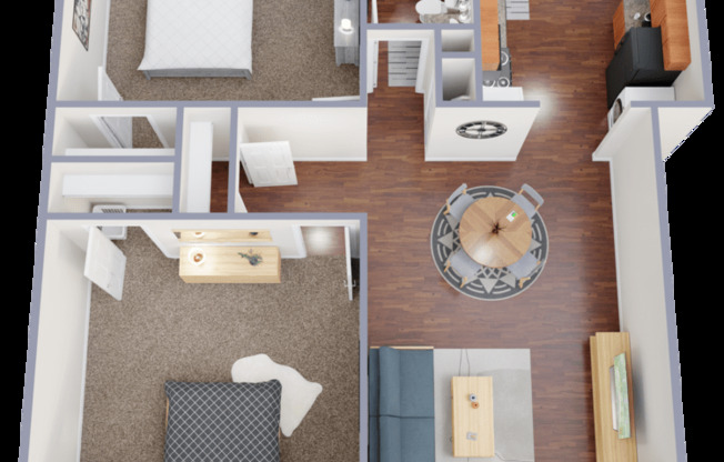 2 beds, 1 bath, 900 sqft, $1,204