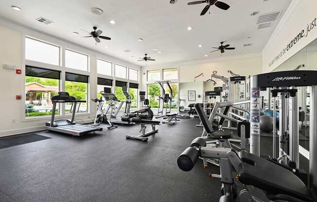 the gym is equipped with state of the art equipment at Sovereign at Overland Park, Overland Park Kansas  