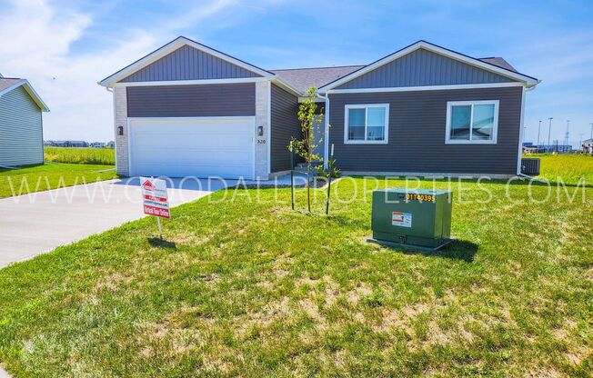 New construction 4 bedroom with finished basement ranch home in Waukee School District