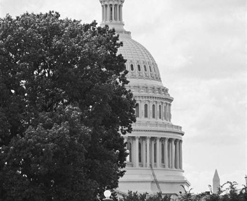 Black-and-White-Photo-of-US-Capitol