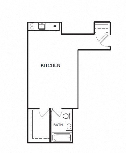 Kenmore Place Studio Floor Plan