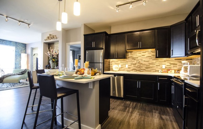 Kitchen Vista at the Heights of Eastwood Apartments near Eastwood Towne Center