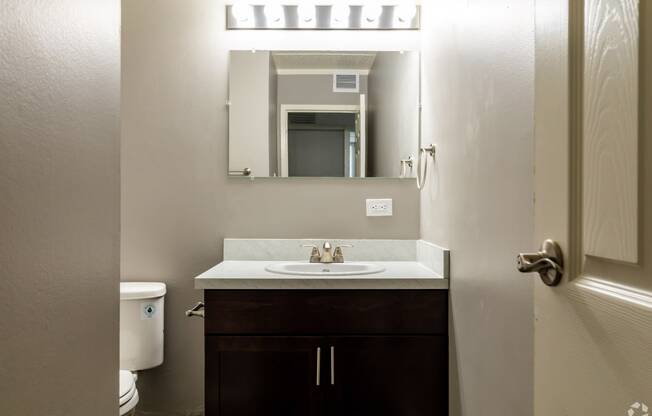 Renovated Bathroom at Woodland Ridge Apartments in Woodridge, IL