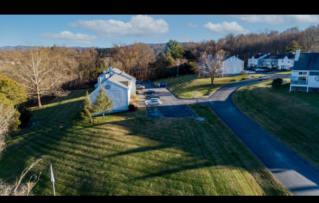 Aerial View of Neighborhood & Landscaping  | Apartments For Rent in Johnson City TN | Sterling Hills