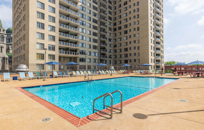 our apartments showcase an unique swimming pool