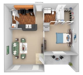 1 bed, 1 bath, 675 sqft, $1,473