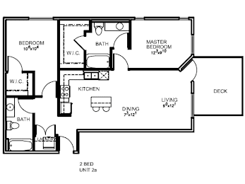 2 beds, 2 baths, 900 sqft, $2,544