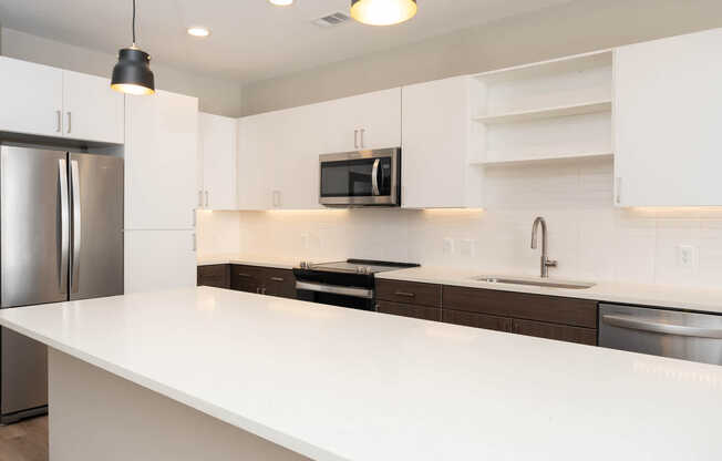 Kitchen with Stainless Steel Appliances