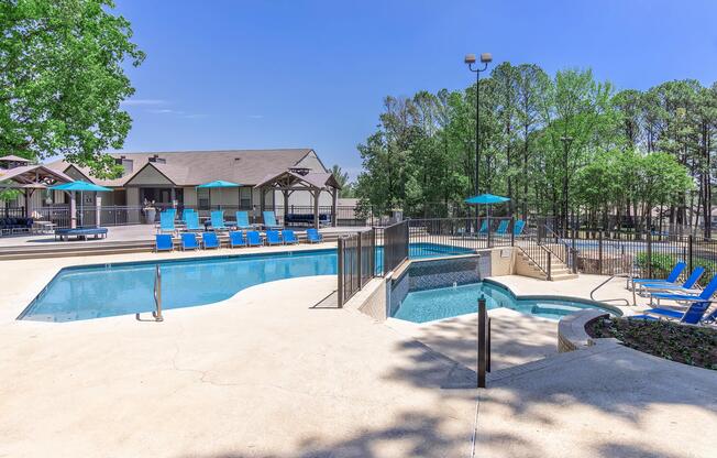 Head to the pool for some fun at Madison Landing at Research in Madison, AL