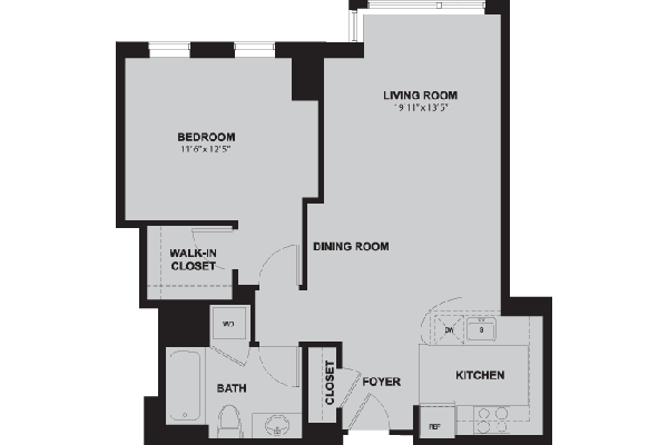 1 bed, 1 bath, 775 sqft, $2,577, Unit 417