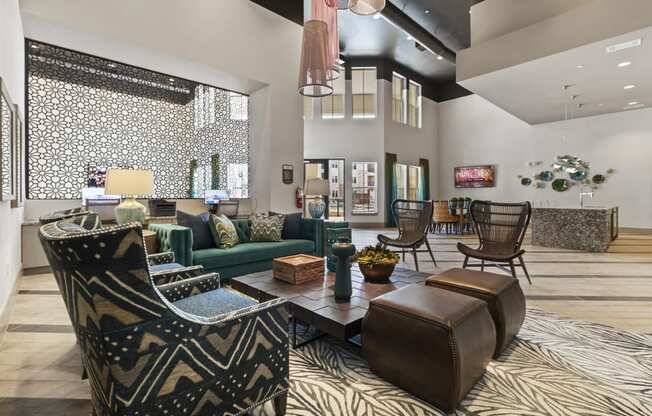 Lounge Area In Clubhouse at McCarty Commons, San Marcos, Texas