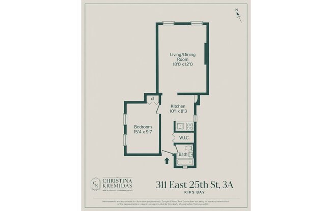 1 bed, 1 bath, $4,900, Unit 3A
