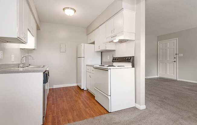 kitchen at affordable apartments in Raleigh NC