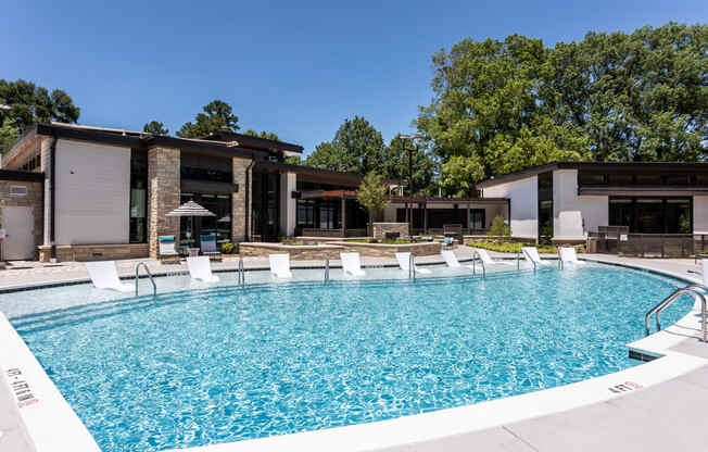 Pool area1 at Link Apartments® Linden, Chapel Hill, NC, 27517