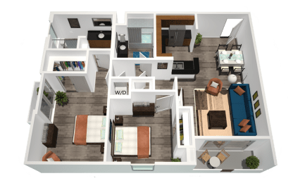 2 beds, 2 baths, 1,000 sqft, $2,799