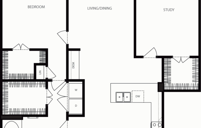 2 beds, 1 bath, 1,010 sqft, $2,300, Unit 2239